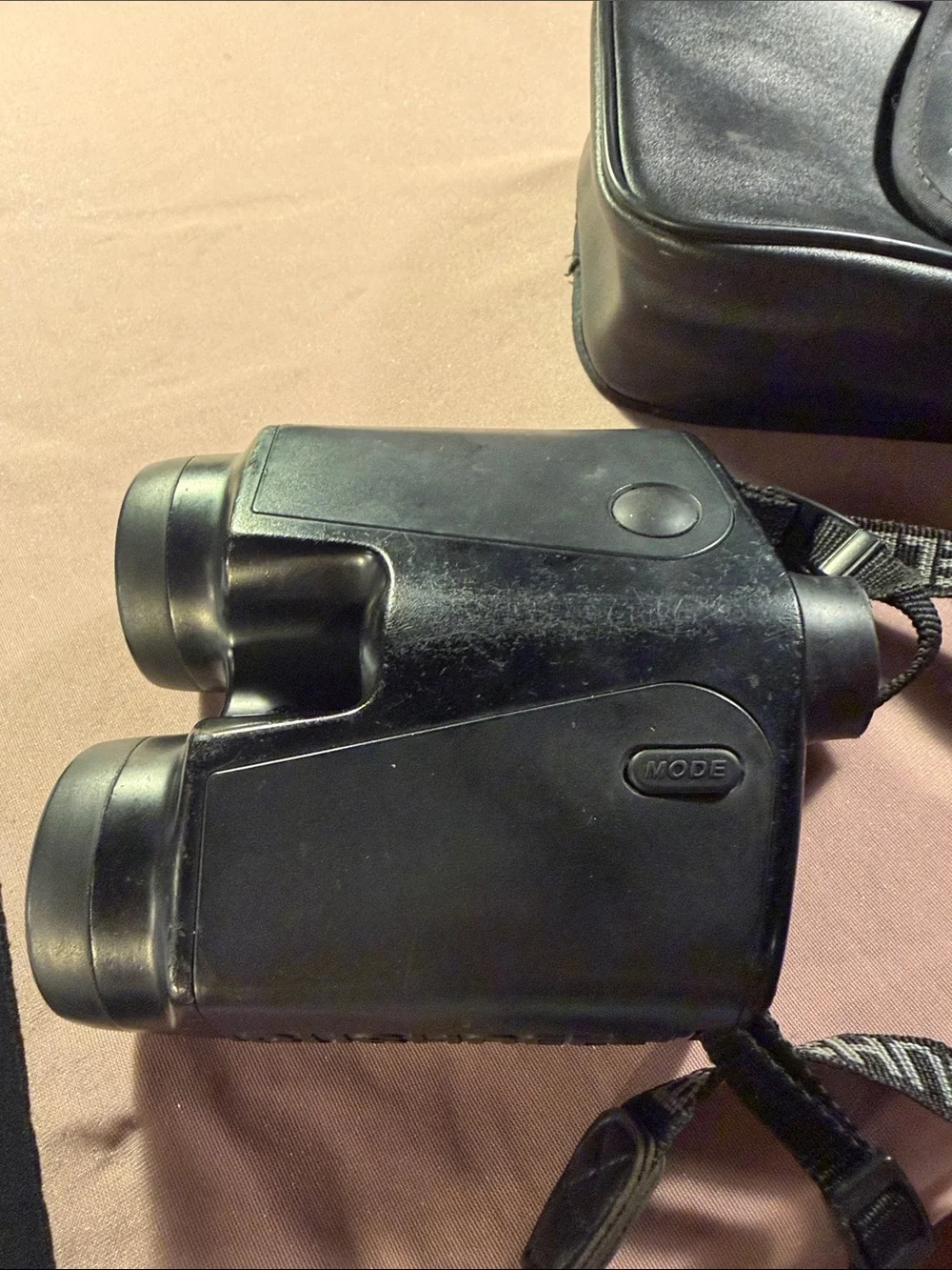 Black Compact Binoculars with Carry Case and Neck Strap